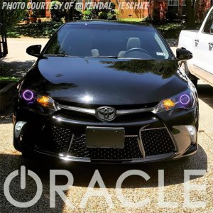 Toyota Camry Headlight Halo Kit - ORACLE Lighting - LED - UV/Purple - `12-`15